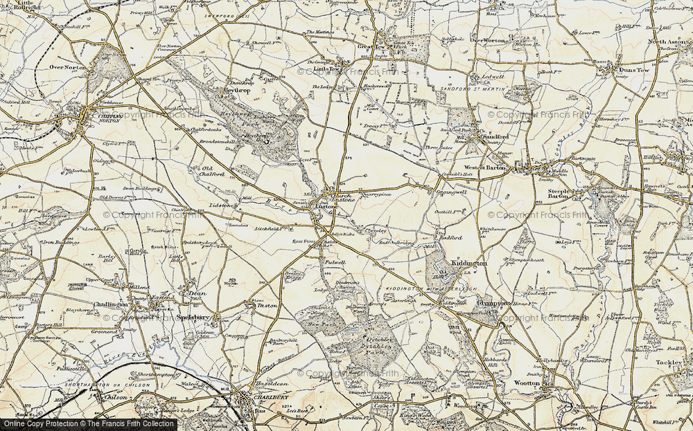 Old Map of Cleveley, 1898-1899 in 1898-1899