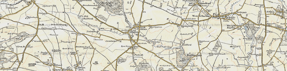 Old map of Cleveley in 1898-1899