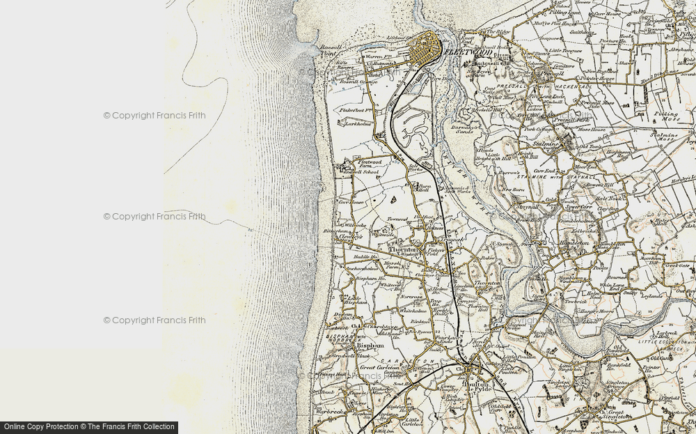 Old Map of Cleveleys, 1903-1904 in 1903-1904