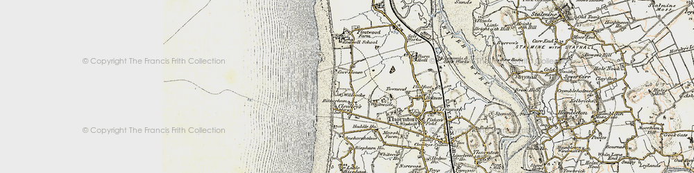 Old map of Cleveleys in 1903-1904
