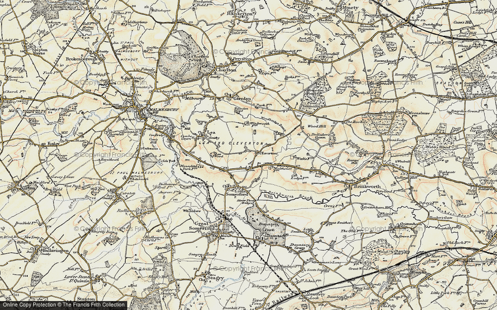 Old Map of Cleverton, 1898-1899 in 1898-1899