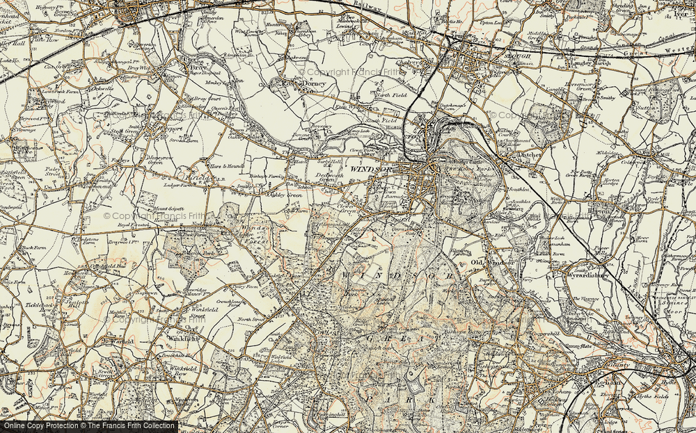 Old Map of Clewer Green, 1897-1909 in 1897-1909