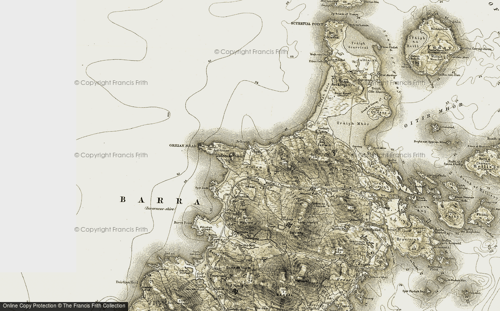 Old Map of Cliaid, 1911 in 1911