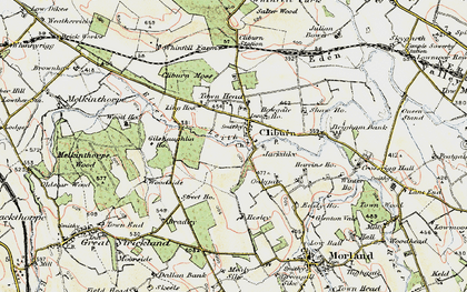 Old map of Hesley in 1901-1904