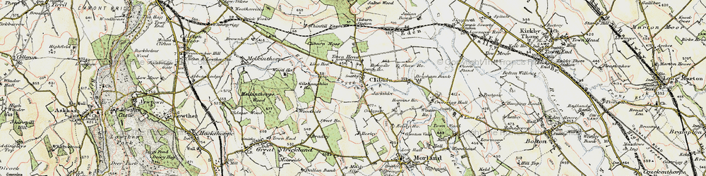 Old map of Bradley in 1901-1904