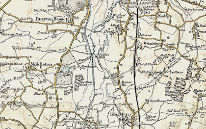 Old map of Birmingham & Fazeley Canal in 1901-1902