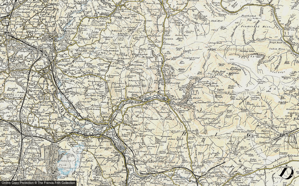 Old Map of Cliff, 1903 in 1903