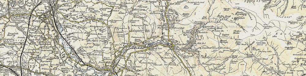 Old map of Cliff in 1903