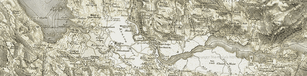 Old map of Cliff in 1906-1908