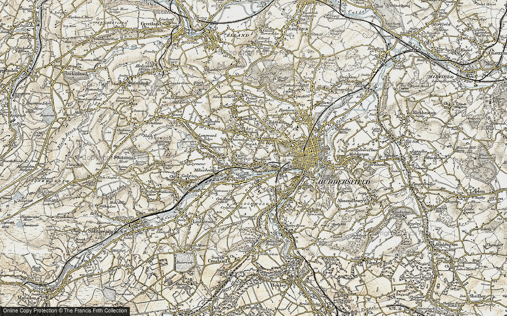 Old Map of Cliff End, 1903 in 1903