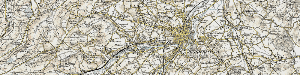 Old map of Cliff End in 1903