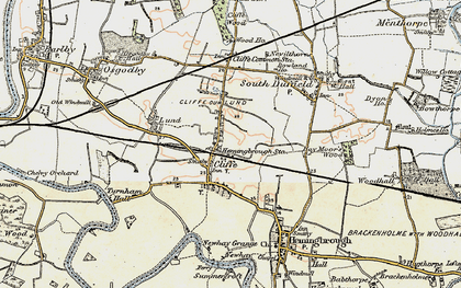 Old map of Cliffe in 1903