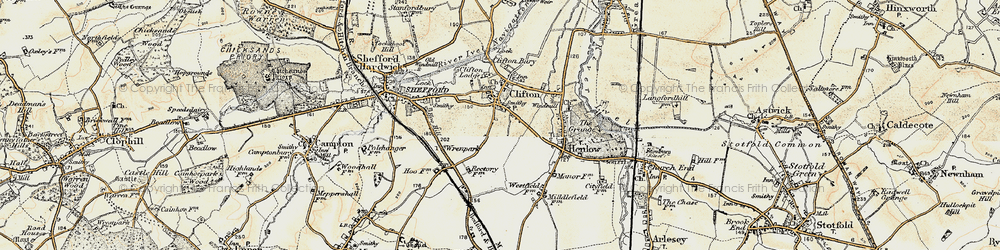 Old map of Wren Park in 1898-1901