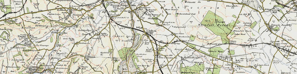 Old map of Brougham in 1901-1904