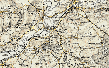 Old map of Clifton in 1902