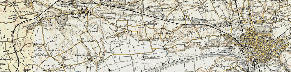 Old map of Clifton in 1903