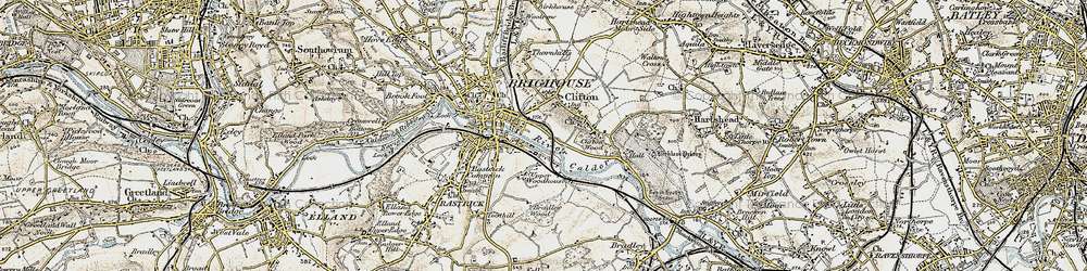 Old map of Bradley Wood in 1903