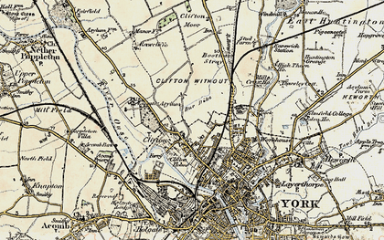 Old map of Bootham Stray in 1903