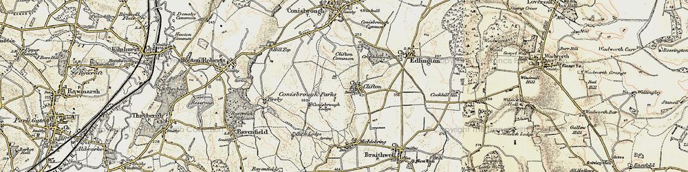 Old map of Clifton in 1903