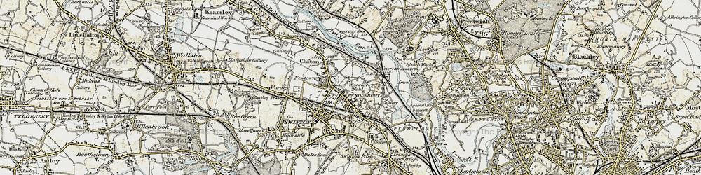 Old map of Clifton Green in 1903