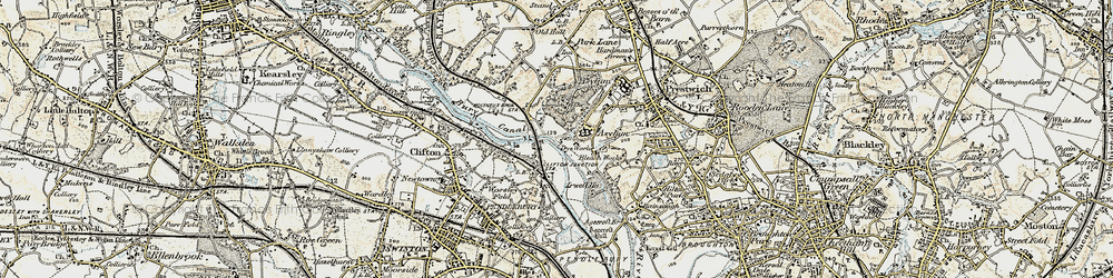 Old map of Clifton Junction in 1903
