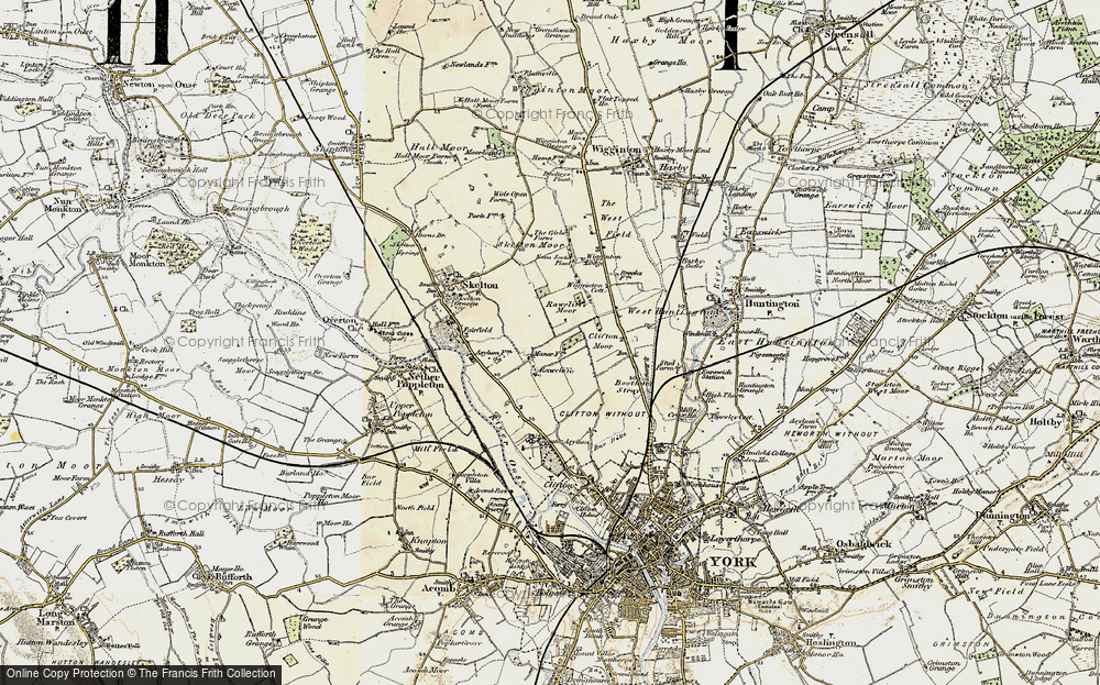 Old Map of Clifton Moor, 1903-1904 in 1903-1904