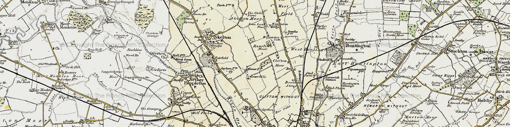 Old map of Clifton Moor in 1903-1904