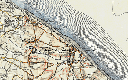 Old map of Cliftonville in 1901-1902