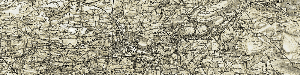 Old map of Cliftonville in 1904-1905