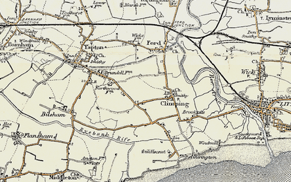 Old map of Climping in 1897-1899