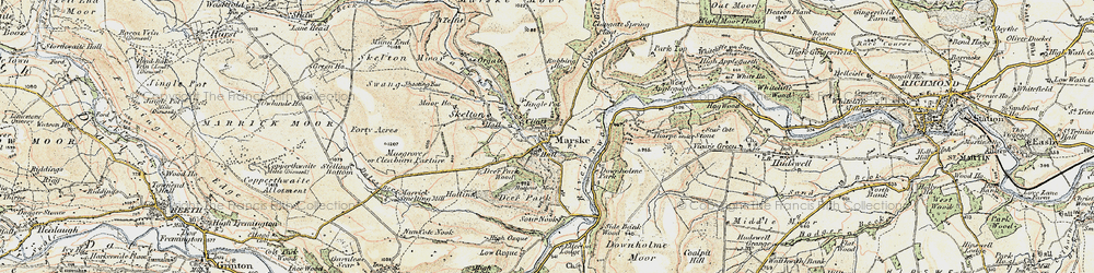 Old map of Clints in 1904