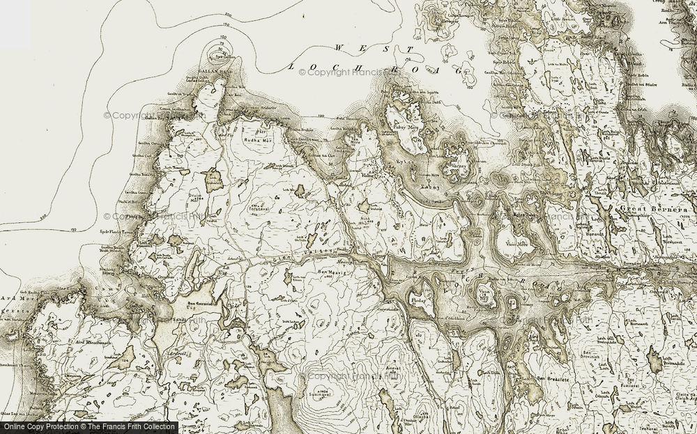 Old Map of Cliobh, 1911 in 1911