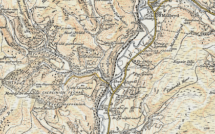 Old map of Clipiau in 1902-1903