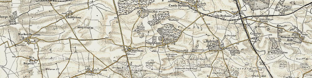 Old map of Addah Wood in 1901-1903