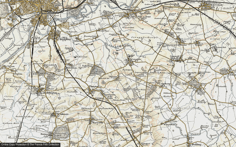 Old Map of Clipston, 1902-1903 in 1902-1903