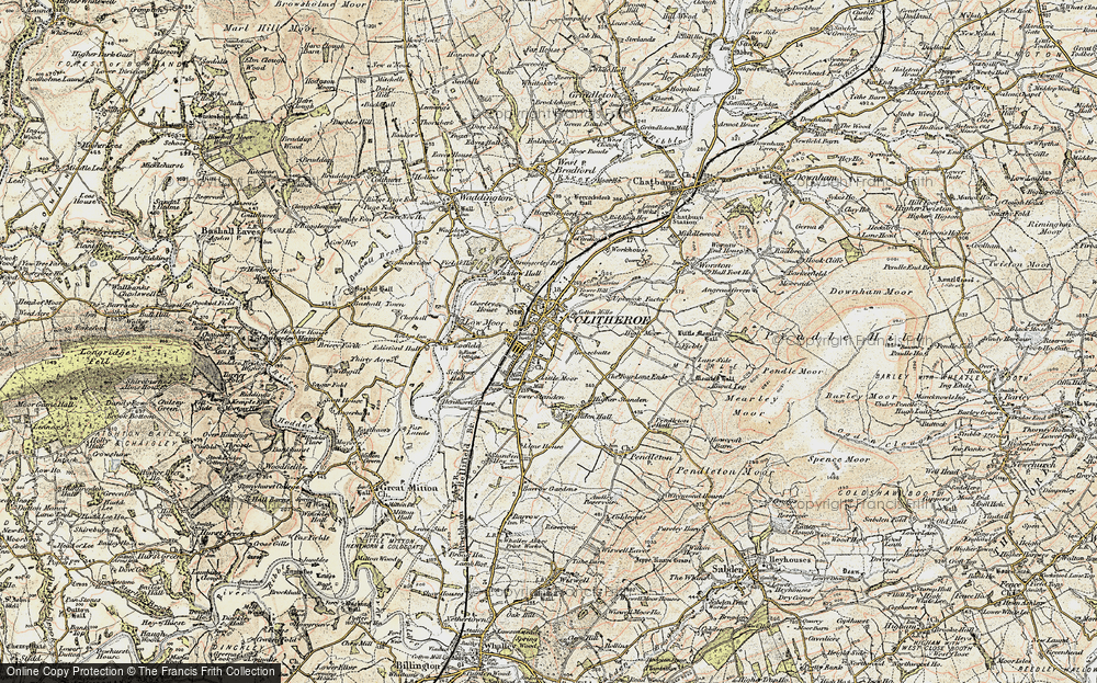 Old Map of Clitheroe, 1903-1904 in 1903-1904