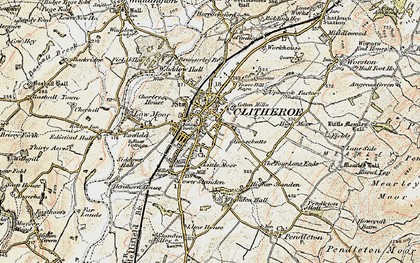 Old map of Clitheroe in 1903-1904