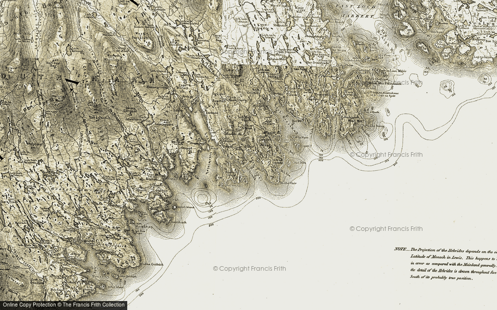 Old Map of Cliuthar, 1908-1911 in 1908-1911