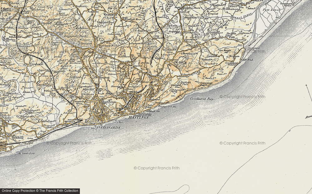 Old Map of Clive Vale, 1898 in 1898