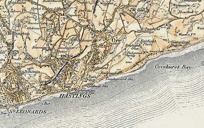 Old map of Clive Vale in 1898
