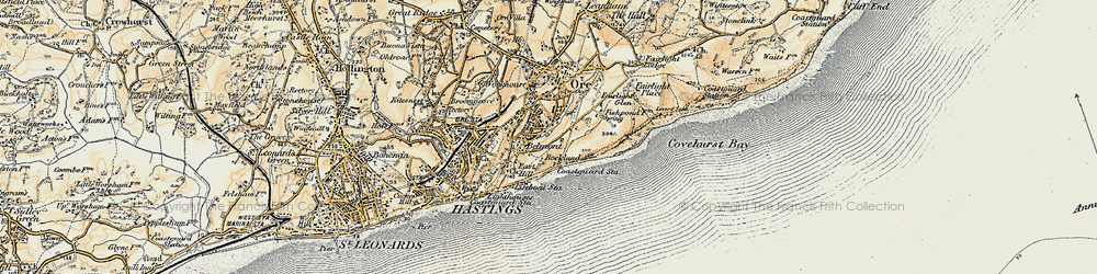 Old map of Clive Vale in 1898