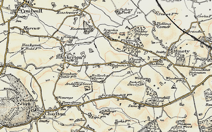 Old map of Cloatley in 1898-1899