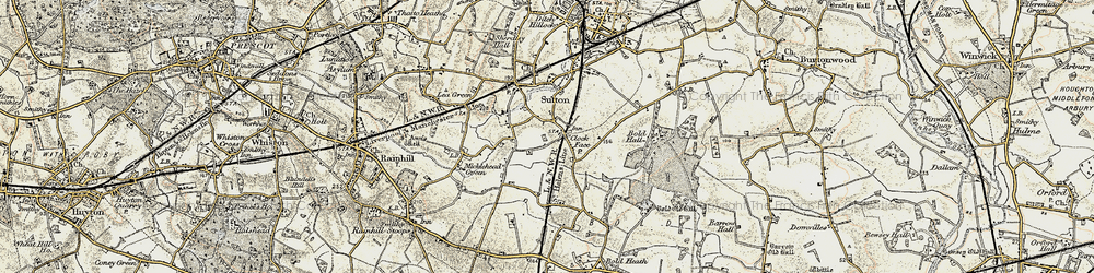 Old map of Clock Face in 1903