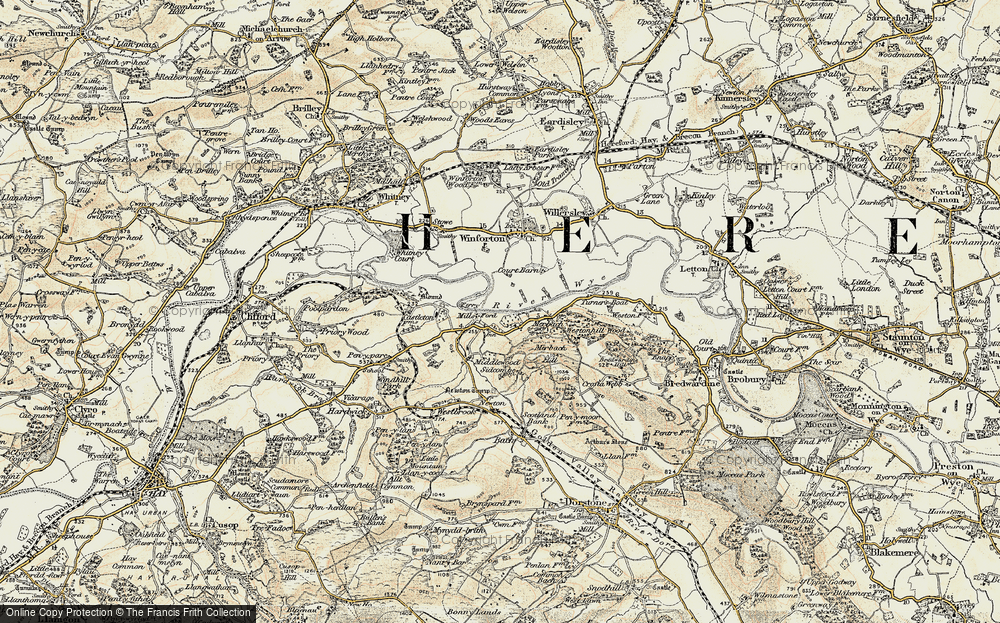 Old Map of Clock Mills, 1900-1901 in 1900-1901