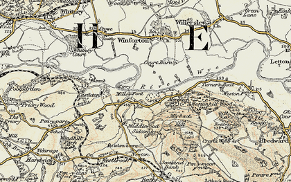 Old map of Clock Mills in 1900-1901