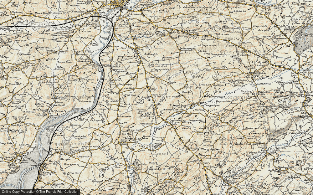 Old Map of Cloigyn, 1901 in 1901