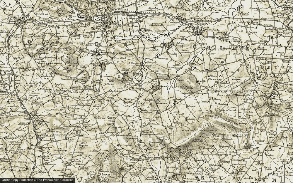 Old Map of Historic Map covering West Newton in 1909-1910