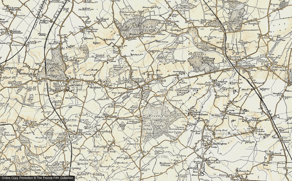 Old Map of Clophill, 1898-1901 in 1898-1901