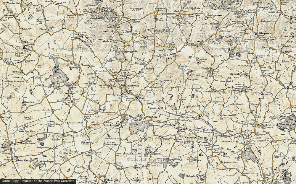 Old Map of Clopton Green, 1899-1901 in 1899-1901