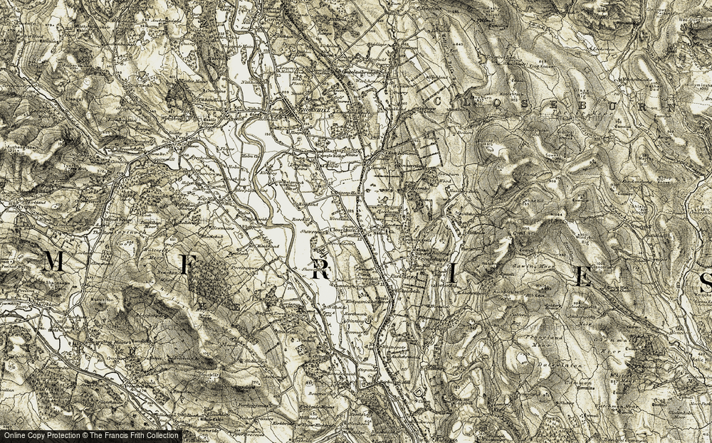 Old Map of Historic Map covering Barraby in 1904-1905